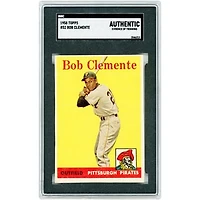 Roberto Clemente Pittsburgh Pirates 1958 Topps #52 SGC Authenticated Auth Card