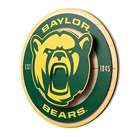 IDNA Baylor Bears 15" x 15" 3DX Logo Circle Backer Wall Art