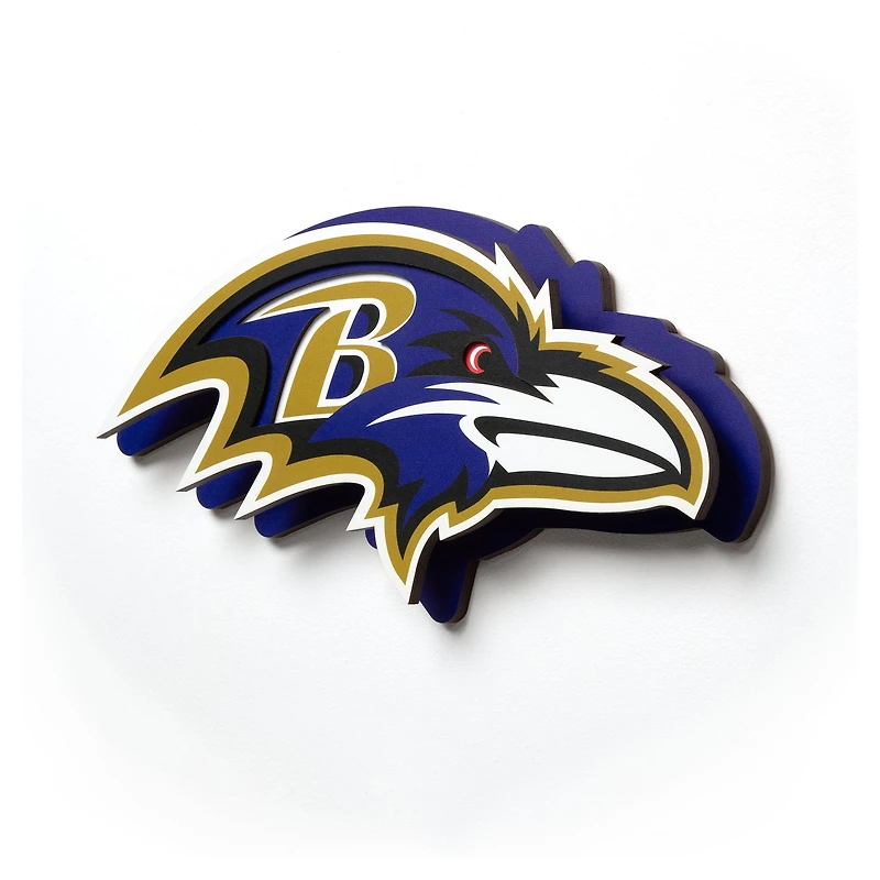 IDNA Baltimore Ravens 14" 3DX Logo Die Cut Wall Art