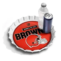 IDNA Cleveland Browns 13" Bottle Cap Serving Tray