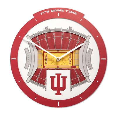 IDNA Indiana Hoosiers StadiumView 3D Wall Clock