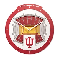 IDNA Indiana Hoosiers StadiumView 3D Wall Clock