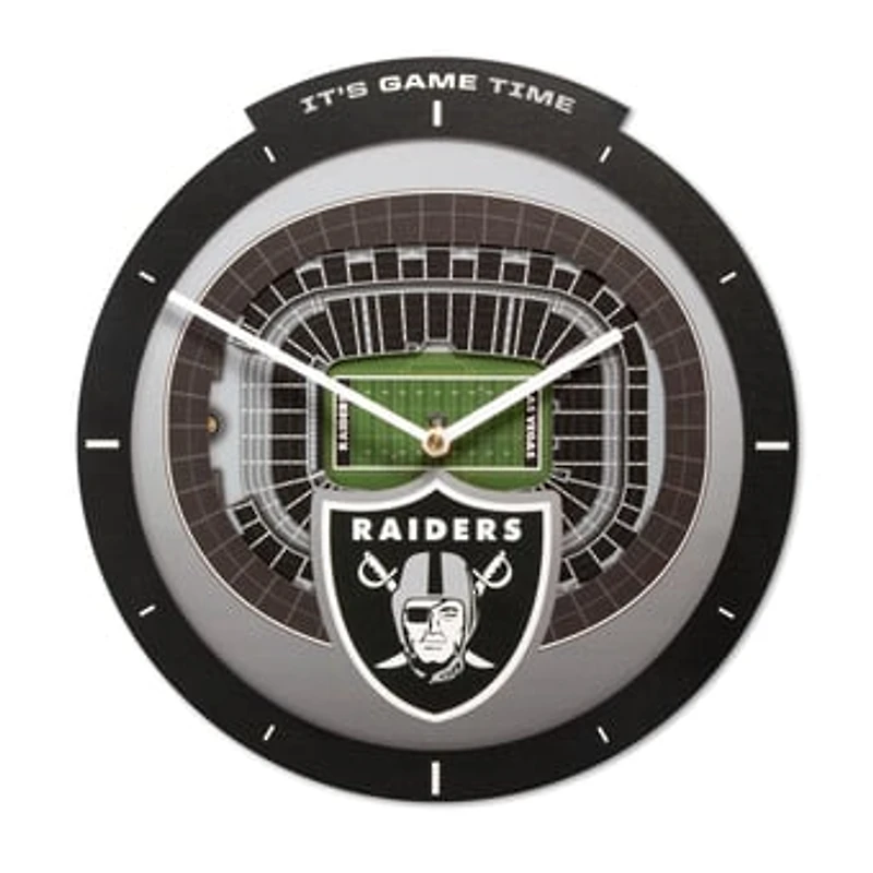 IDNA Las Vegas Raiders StadiumView 3D Wall Clock