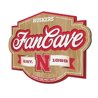 IDNA Nebraska Huskers 12.5" x 17" Fan Cave Sign