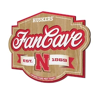 IDNA Nebraska Huskers 12.5" x 17" Fan Cave Sign