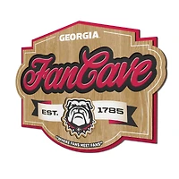 IDNA Georgia Bulldogs 12.5" x 17" Fan Cave Sign