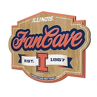 IDNA Illinois Fighting Illini 12.5" x 17" Fan Cave Sign