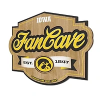 IDNA Iowa Hawkeyes 12.5" x 17" Fan Cave Sign