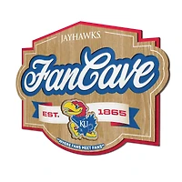 IDNA Kansas Jayhawks 12.5" x 17" Fan Cave Sign