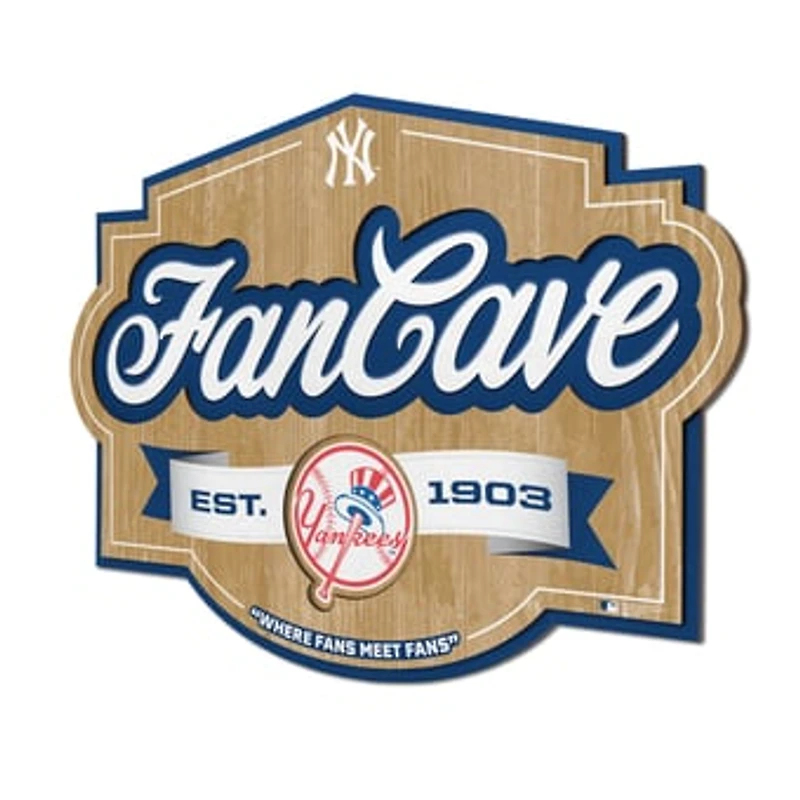 IDNA New York Yankees 12.5" x 17" Fan Cave Sign