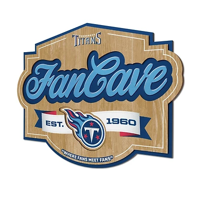 IDNA Tennessee Titans 12.5" x 17" Fan Cave Sign