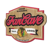 IDNA Chicago Blackhawks 12.5" x 17" Fan Cave Sign
