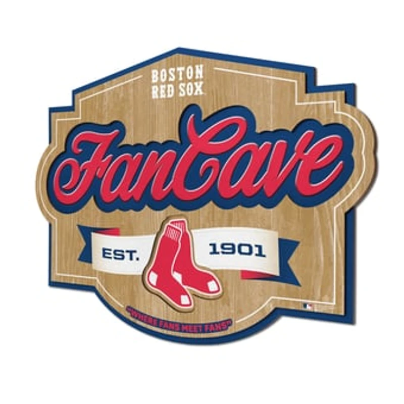 IDNA Boston Red Sox 12.5" x 17" Fan Cave Sign