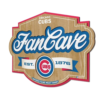IDNA Chicago Cubs 12.5" x 17" Fan Cave Sign