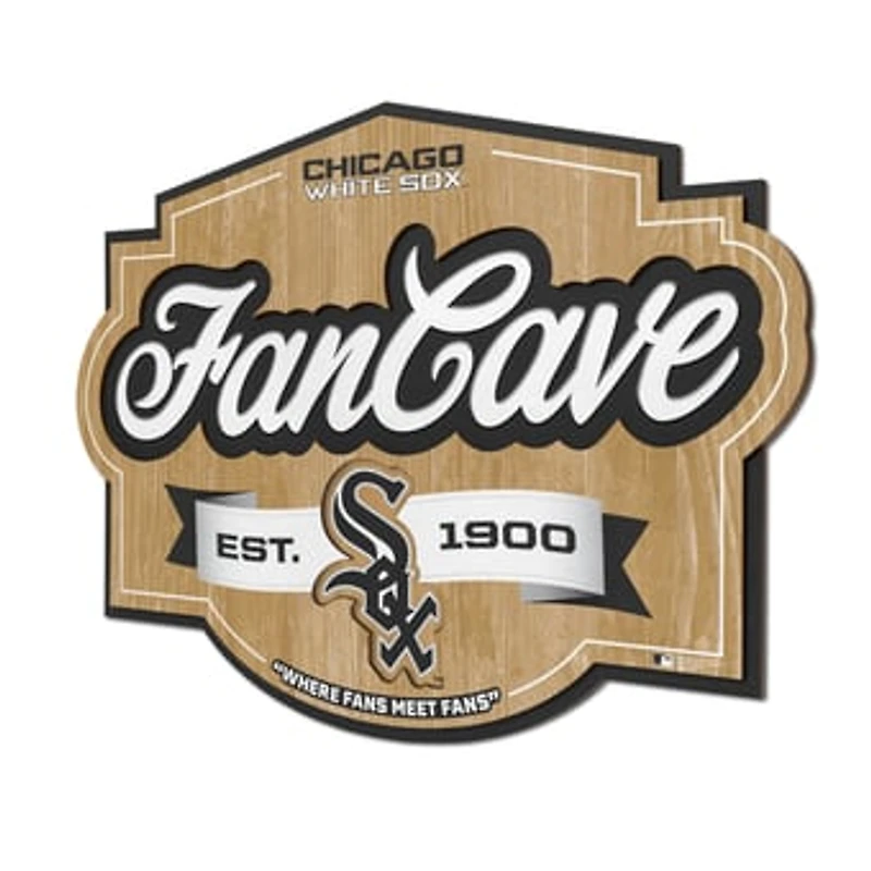 IDNA Chicago White Sox 12.5" x 17" Fan Cave Sign
