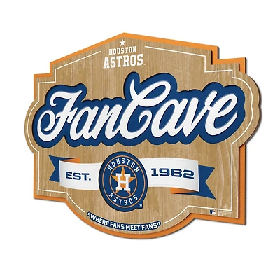 IDNA Houston Astros 12.5" x 17" Fan Cave Sign