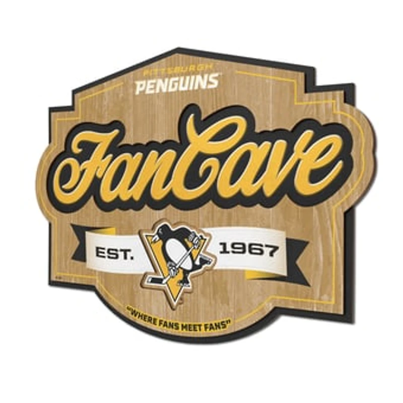 IDNA Pittsburgh Penguins 12.5" x 17" Fan Cave Sign