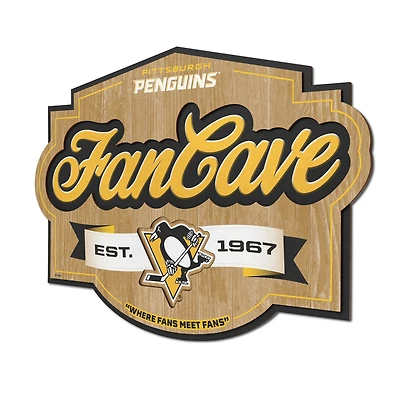 IDNA Pittsburgh Penguins 12.5" x 17" Fan Cave Sign
