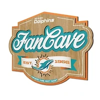 IDNA Miami Dolphins 12.5" x 17" Fan Cave Sign