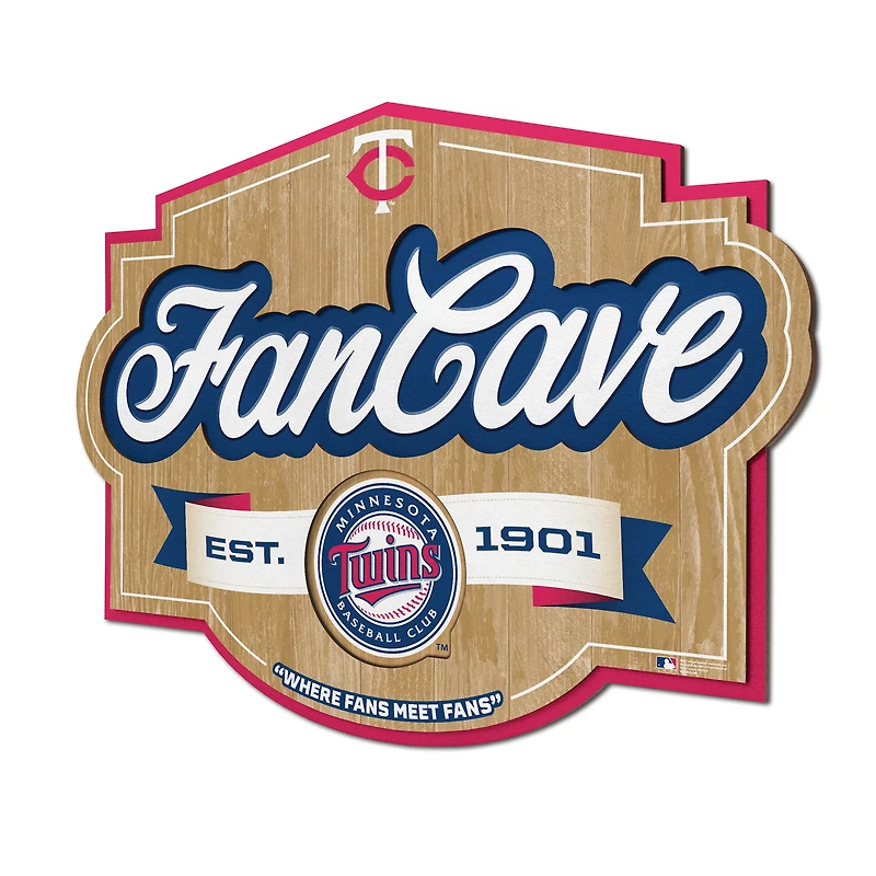 IDNA Minnesota Twins 12.5" x 17" Fan Cave Sign