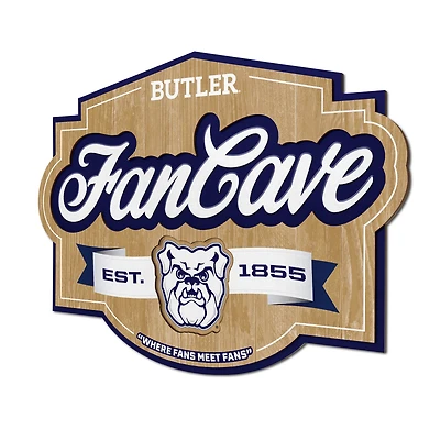 IDNA Butler Bulldogs 12.5" x 17" Fan Cave Sign
