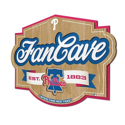 IDNA Philadelphia Phillies 12.5" x 17" Fan Cave Sign