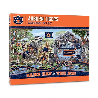IDNA Auburn Tigers 10.5" x 28" Game Day at the Zoo 500-Piece Puzzle
