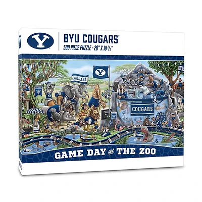 IDNA BYU Cougars 10.5" x 28" Game Day at the Zoo 500-Piece Puzzle