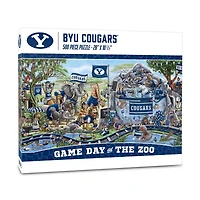 IDNA BYU Cougars 10.5" x 28" Game Day at the Zoo 500-Piece Puzzle