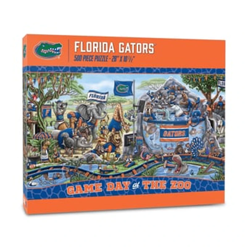 IDNA Florida Gators 10.5" x 28" Game Day at the Zoo 500-Piece Puzzle