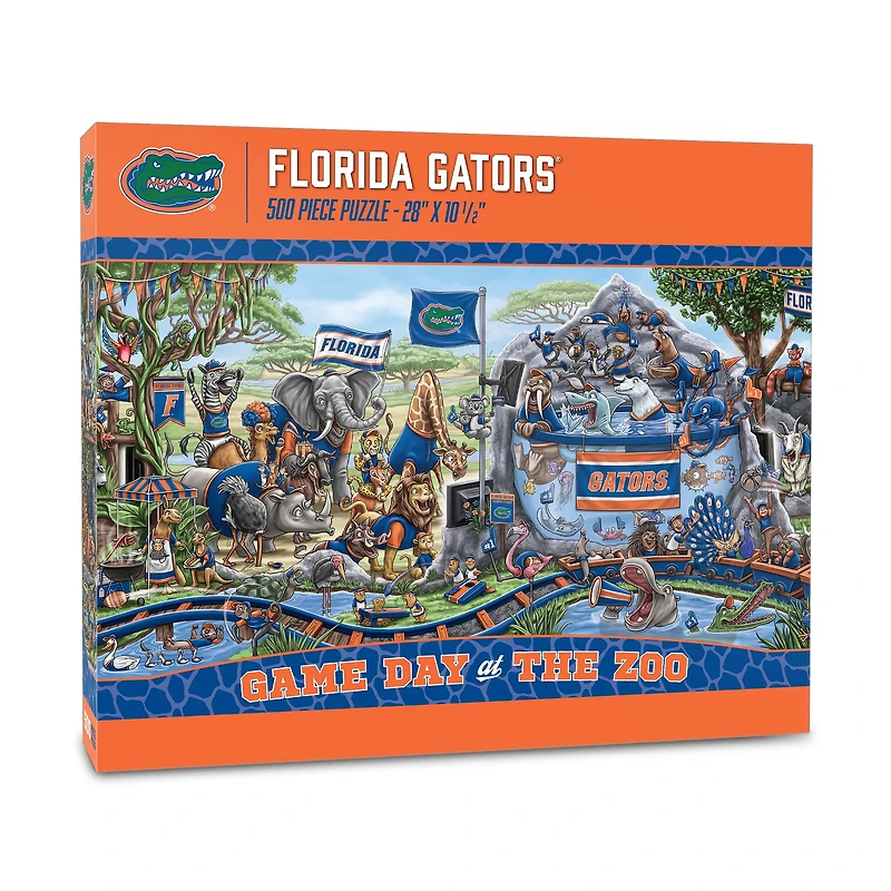 IDNA Florida Gators 10.5" x 28" Game Day at the Zoo 500-Piece Puzzle