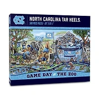 IDNA North Carolina Tar Heels 10.5" x 28" Game Day at the Zoo 500-Piece Puzzle