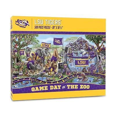 IDNA LSU Tigers 10.5" x 28" Game Day at the Zoo 500-Piece Puzzle