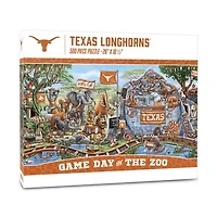 IDNA Texas Longhorns 10.5" x 28" Game Day at the Zoo 500-Piece Puzzle