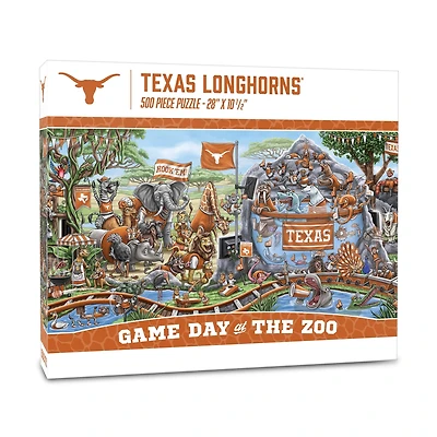 IDNA Texas Longhorns 10.5" x 28" Game Day at the Zoo 500-Piece Puzzle