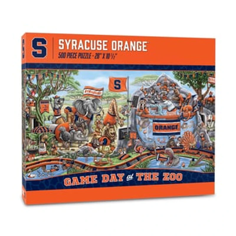 IDNA Syracuse Orange 10.5" x 28" Game Day at the Zoo 500-Piece Puzzle