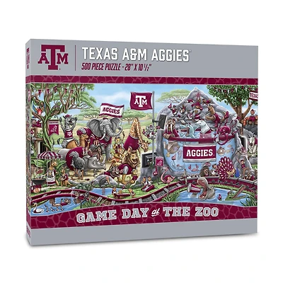 IDNA Texas A&M Aggies 10.5" x 28" Game Day at the Zoo 500-Piece Puzzle