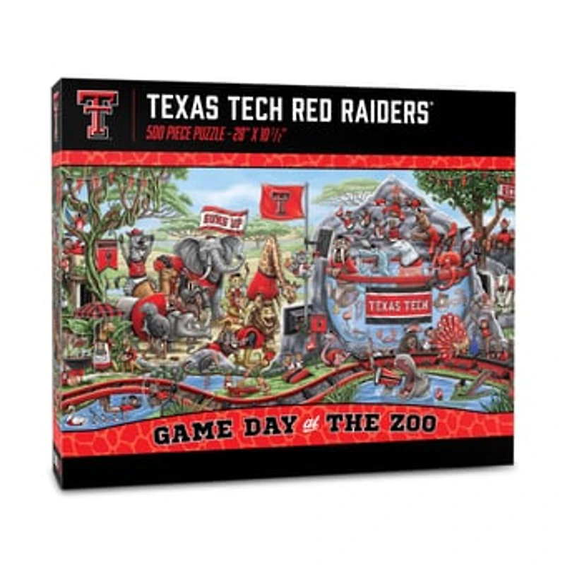 IDNA Texas Tech Red Raiders 10.5" x 28" Game Day at the Zoo 500-Piece Puzzle