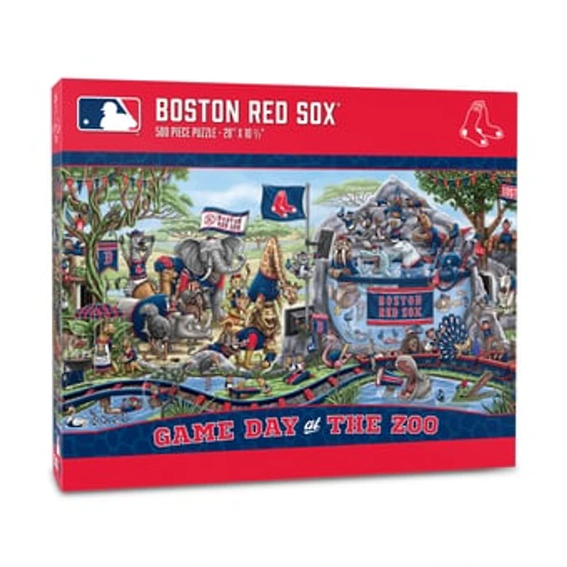 IDNA Boston Red Sox 10.5" x 28" Game Day at the Zoo 500-Piece Puzzle