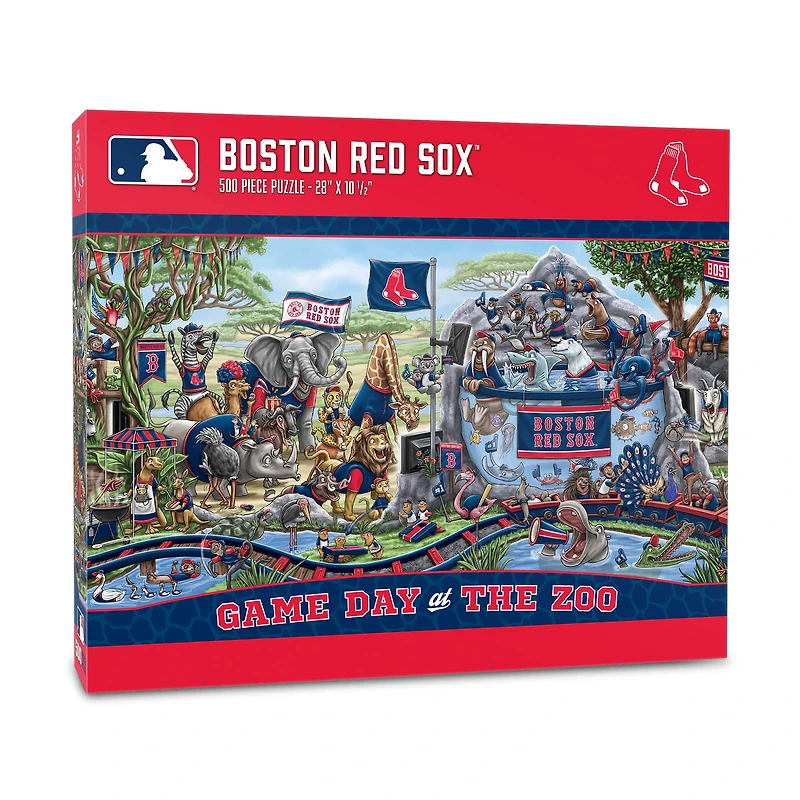 IDNA Boston Red Sox 10.5" x 28" Game Day at the Zoo 500-Piece Puzzle