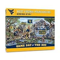 IDNA West Virginia Mountaineers 10.5" x 28" Game Day at the Zoo 500-Piece Puzzle