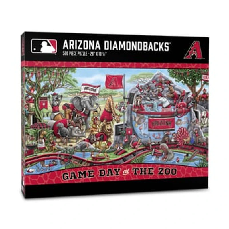 IDNA Arizona Diamondbacks 10.5" x 28" Game Day at the Zoo 500-Piece Puzzle