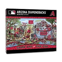 IDNA Arizona Diamondbacks 10.5" x 28" Game Day at the Zoo 500-Piece Puzzle