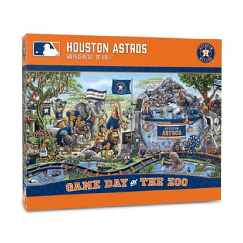 IDNA Houston Astros 10.5" x 28" Game Day at the Zoo 500-Piece Puzzle