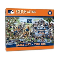 IDNA Houston Astros 10.5" x 28" Game Day at the Zoo 500-Piece Puzzle