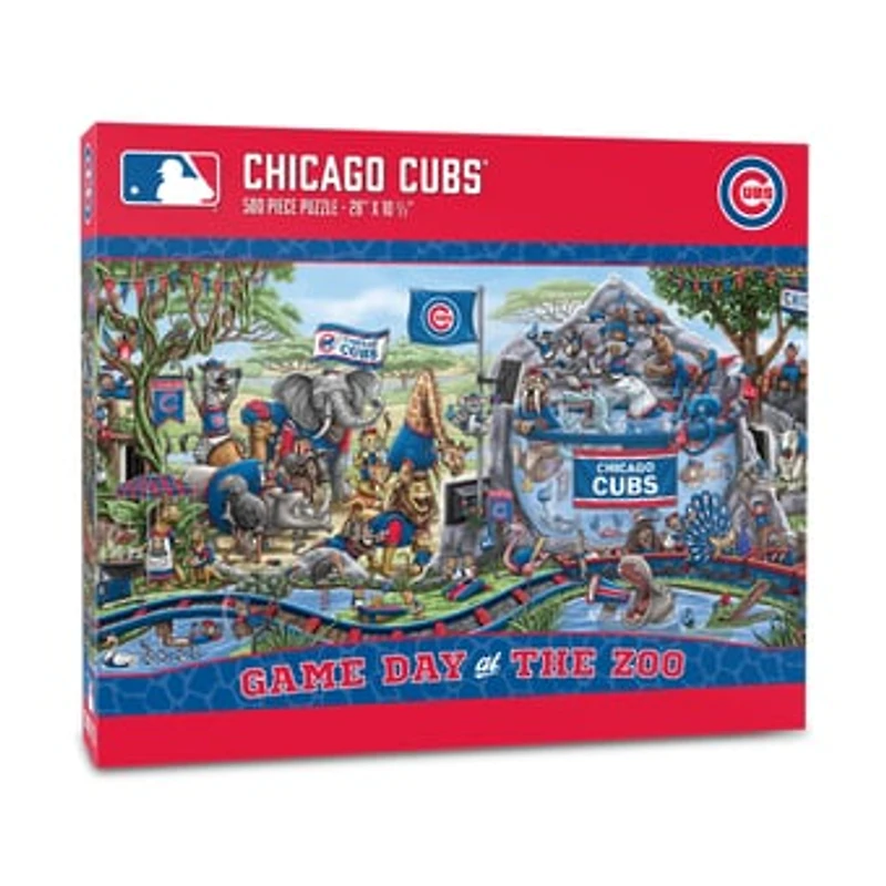 IDNA Chicago Cubs 10.5" x 28" Game Day at the Zoo 500-Piece Puzzle