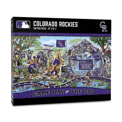 IDNA Colorado Rockies 10.5" x 28" Game Day at the Zoo 500-Piece Puzzle