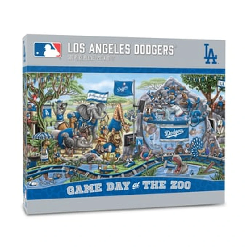 IDNA Los Angeles Dodgers 10.5" x 28" Game Day at the Zoo 500-Piece Puzzle