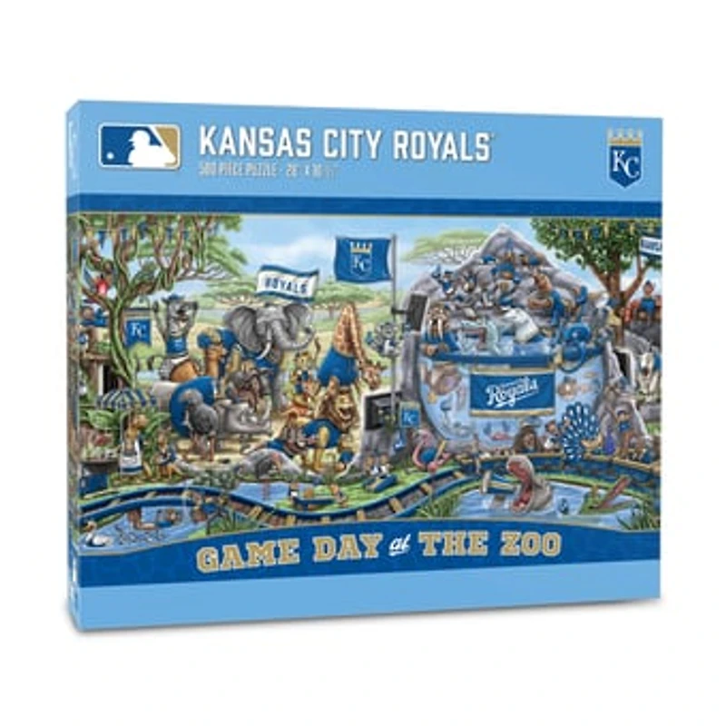 IDNA Kansas City Royals 10.5" x 28" Game Day at the Zoo 500-Piece Puzzle