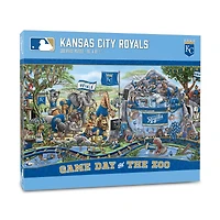 IDNA Kansas City Royals 10.5" x 28" Game Day at the Zoo 500-Piece Puzzle